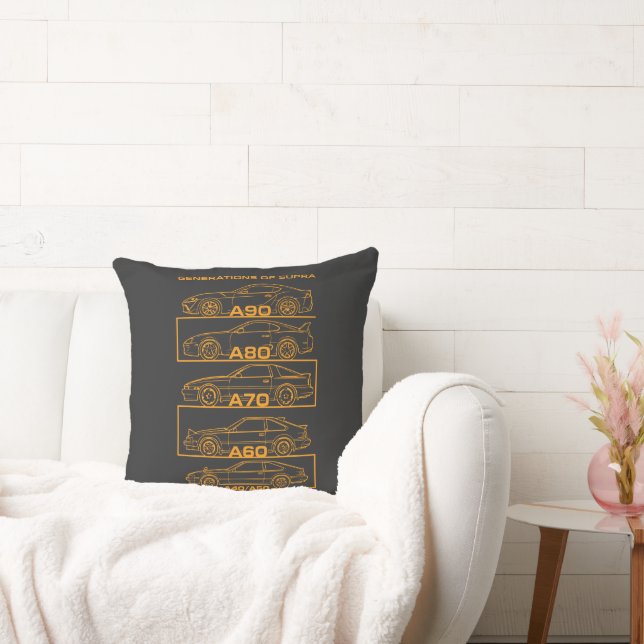 Iconic Supra Silhouette Original Design Throw Pillow (Couch)