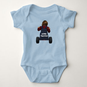 Iconic Tricycle Cute Baby Boy Girl Halloween 2023 Baby Bodysuit