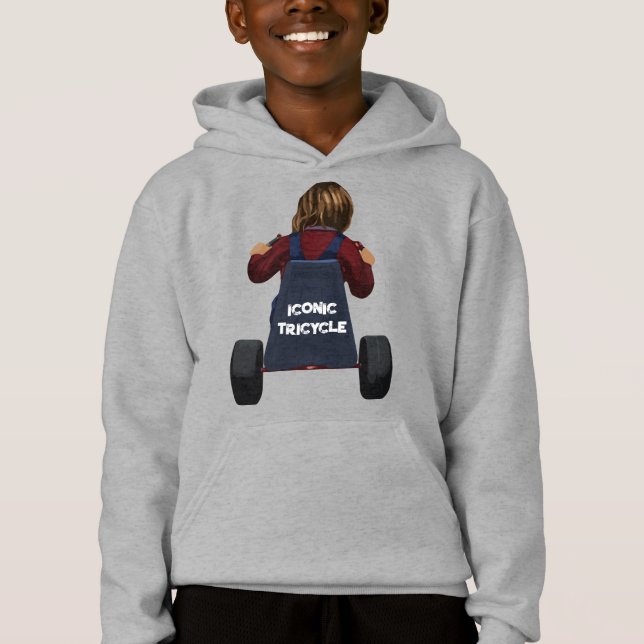 Iconic Tricycle Cute Kid Boy Girl Halloween 2023 Hoodie (Front)