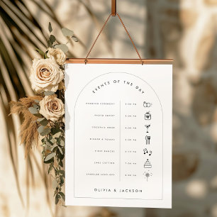 Iconic Wedding Timeline Events Venue Sign