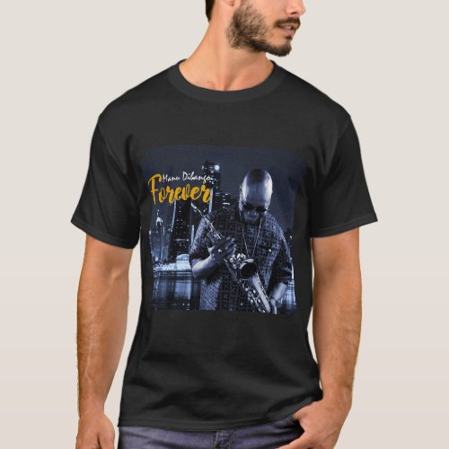 ICONIC WORLD JAZZ MUSICIAN _MANU DIBANGO T_Shirt