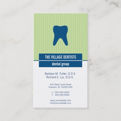 Customizable Iconographic Dental Appointment Business Card Template