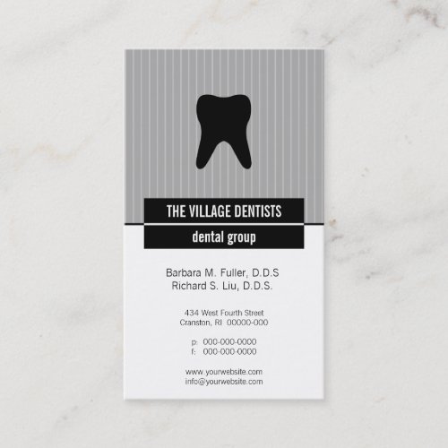 Iconographic Dental Appointment Business Cards