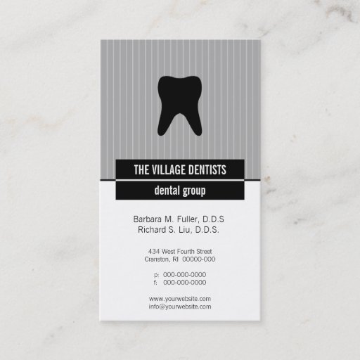 Customizable Iconographic Dental Appointment Business Cards