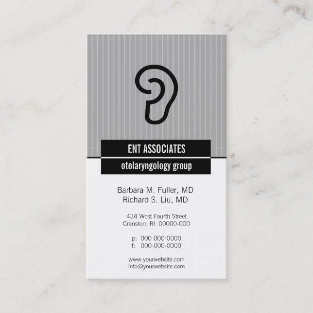 Iconographic Ear Appointment Card (Front)