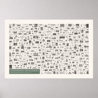Iconography - Architecture Figures Poster