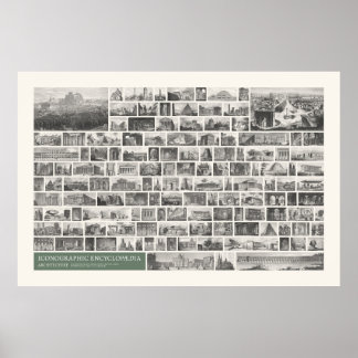 Iconography - Architecture Scenes Poster