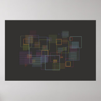 Iconography Data Art - Abstract Poster