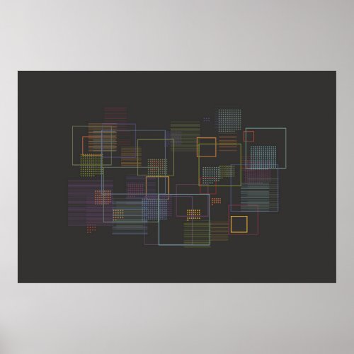 Iconography Data Art _ Abstract Poster