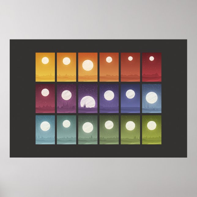 Iconography Data Art - Worlds Poster (Front)