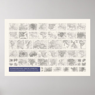 Iconography - Geography & Planography Poster