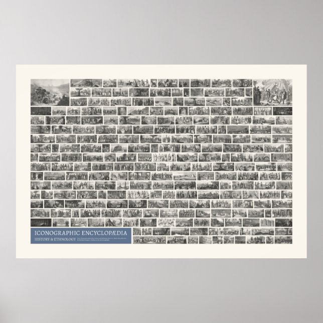 Iconography - History & Ethnology Scenes Poster (Front)