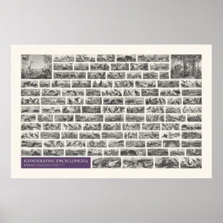 Iconography - Zoology Scenes Poster