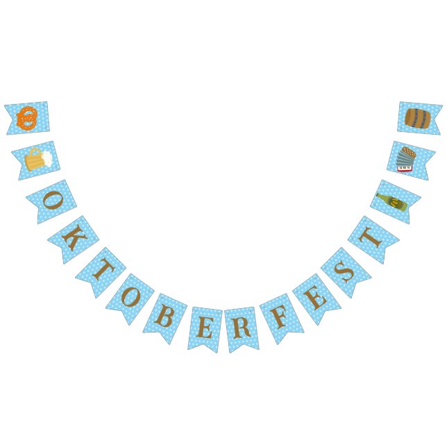 Icons of Oktoberfest Bunting Flags (All)