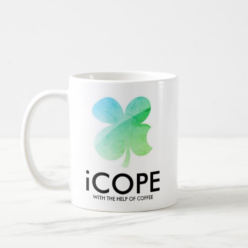 iCope with the help of coffee funny office humor Coffee Mug