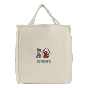 iCREATE Artist Embroidered Tote Bag