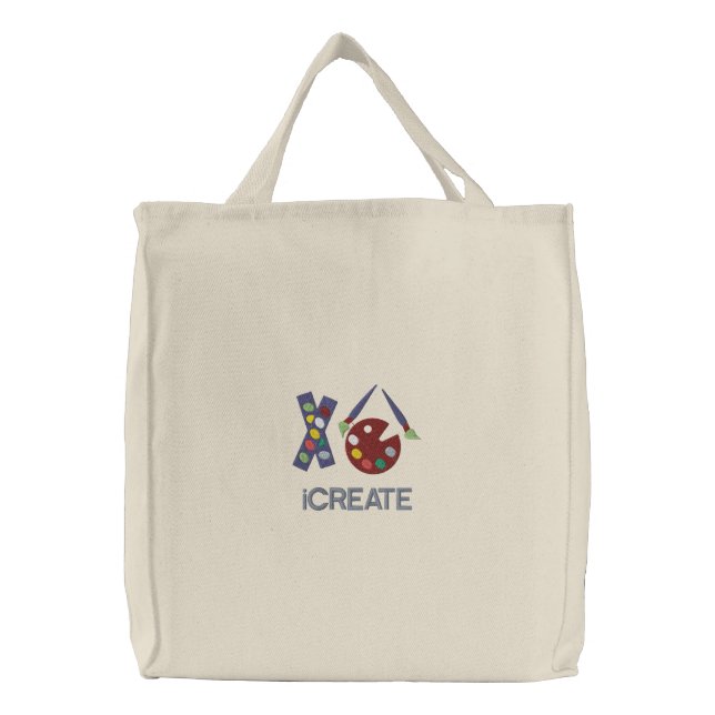 iCREATE Artist Embroidered Tote Bag (Front)