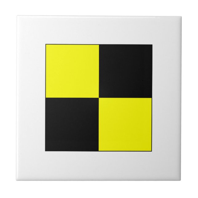 ICS Flag L Ceramic Tile (Front)
