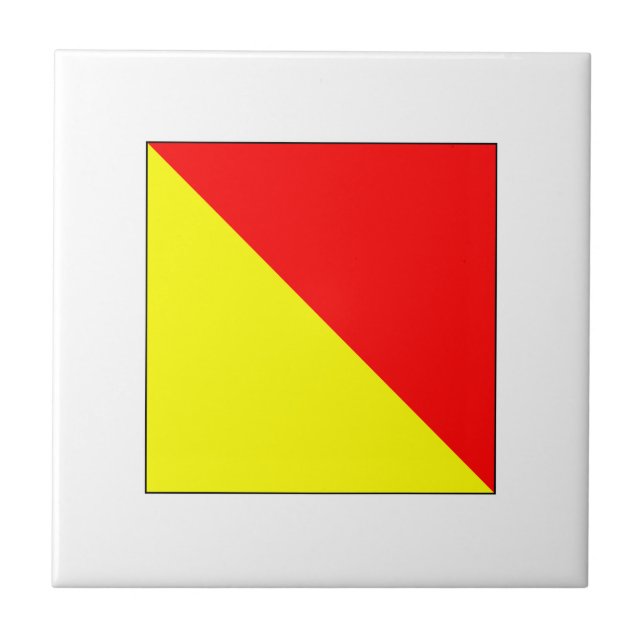 ICS Flag O Ceramic Tile (Front)