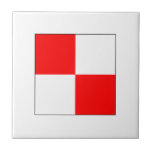 ICS Flag U Ceramic Tile<br><div class="desc">Show pride for your military and display this flag for Allied Flag Number on your next design.</div>