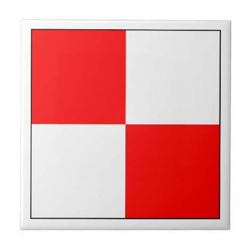 ICS Flag U Ceramic Tile