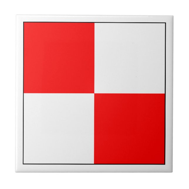 ICS Flag U Ceramic Tile (Front)