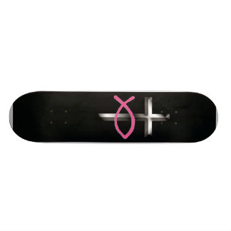 Icthus & Cross Skateboard Deck