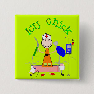 ICU Chick (Nurse) Button