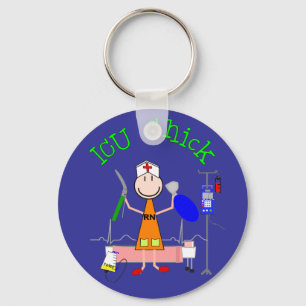 ICU Chick (Nurse) Keychain