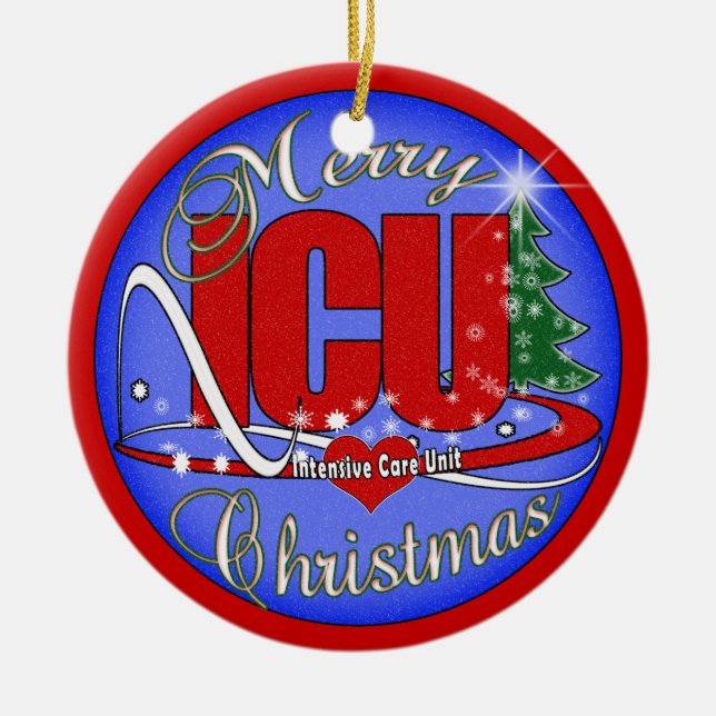 ICU CHRISTMAS ORNAMENT Intensive Care Unit (Front)