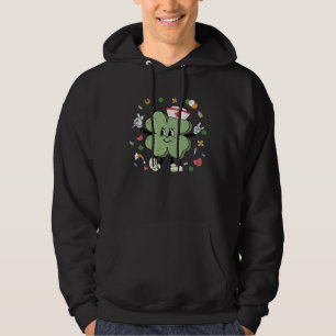 ICU CRNA Nurse St Patricks Day Nursing Pharmacist Hoodie