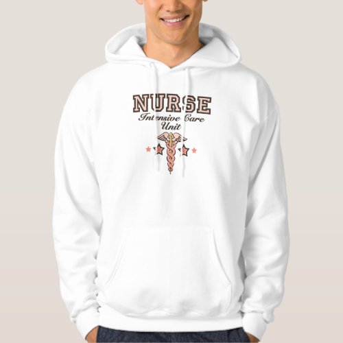 ICU Nurse Caduceus Hooded Sweatshirt