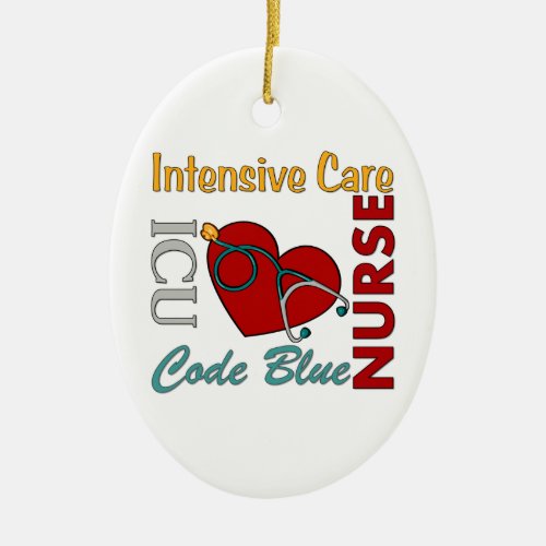 ICU _ Nurse Ceramic Ornament