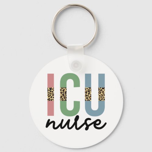 ICU Nurse Cheetah RN nurse Appreciation gifts  Keychain
