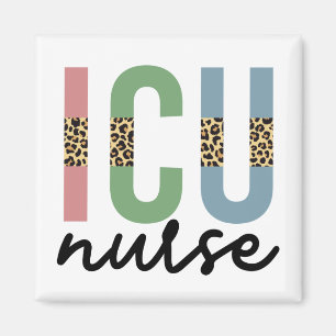 ICU Nurse Cheetah RN nurse Appreciation gifts Magnet