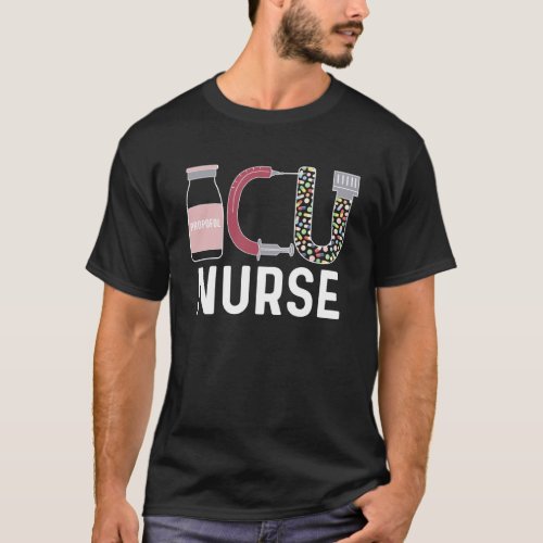 ICU Nurse Cute Intensive Care Unit Nurse ICU Nursi T_Shirt