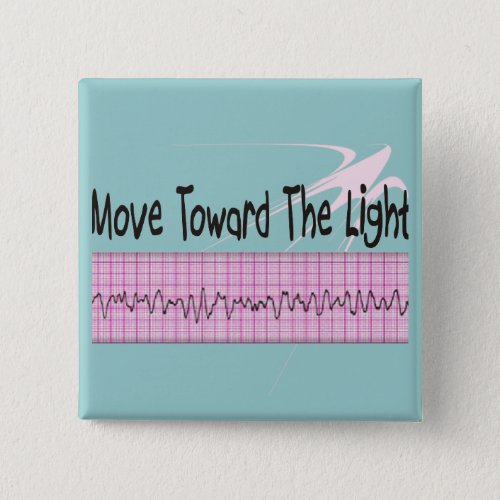 ICU Nurse Gift__Hilarious V_Fib EKG Strip Design Button