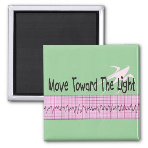ICU Nurse Gift__Hilarious V_Fib EKG Strip Design Magnet