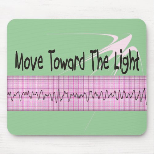 ICU Nurse Gift__Hilarious V_Fib EKG Strip Design Mouse Pad