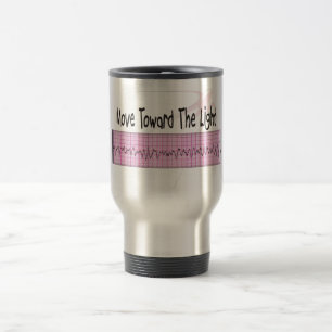 ICU Nurse Gift--Hilarious V-Fib EKG Strip Design Travel Mug