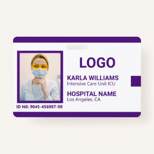 ICU Nurse ID Photo template 2 Badge