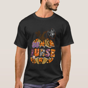 ICU Nurse Leopard Halloween Pumpkin Costume T-Shirt