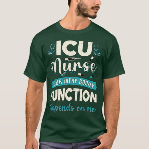 Icu Nurse Medicine Emergency Love Ambulance Funny  T_Shirt