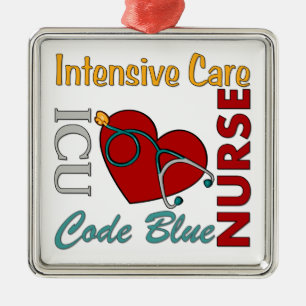 ICU - Nurse Metal Ornament