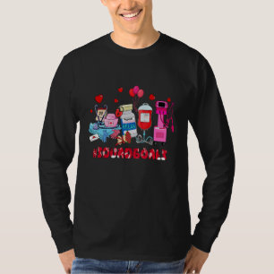 ICU Nurse Squad Goals Happy Valentines Day Funny I T-Shirt