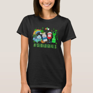 ICU Nurse Squad Goals  ICU Nurse Crew St Patrick s T-Shirt