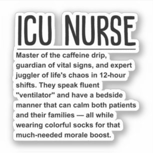 ICU nurse Sticker