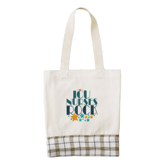 ICU Nurses Rock Zazzle HEART Tote Bag