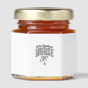 ICU Stepdown Nurse Vintage Floral Stethoscope Shir Honey Jar Favors
