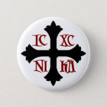 Icxc Nika Cross Button at Zazzle